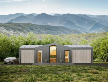 modular mobile home in the mountains